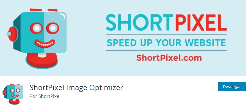 Short Pixel plugin WordPress para convertir imágenes a WebP optimizar